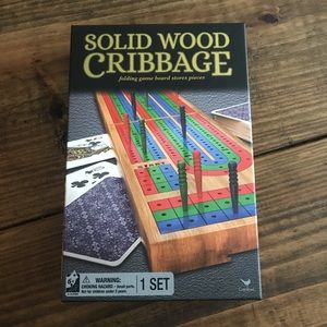 Like New! Solid Wood Cribbage